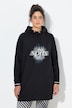 Long-Hoodie, Oversized, Kapuze, Langarm