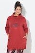 Long-Hoodie, Oversized, Kapuze, Langarm