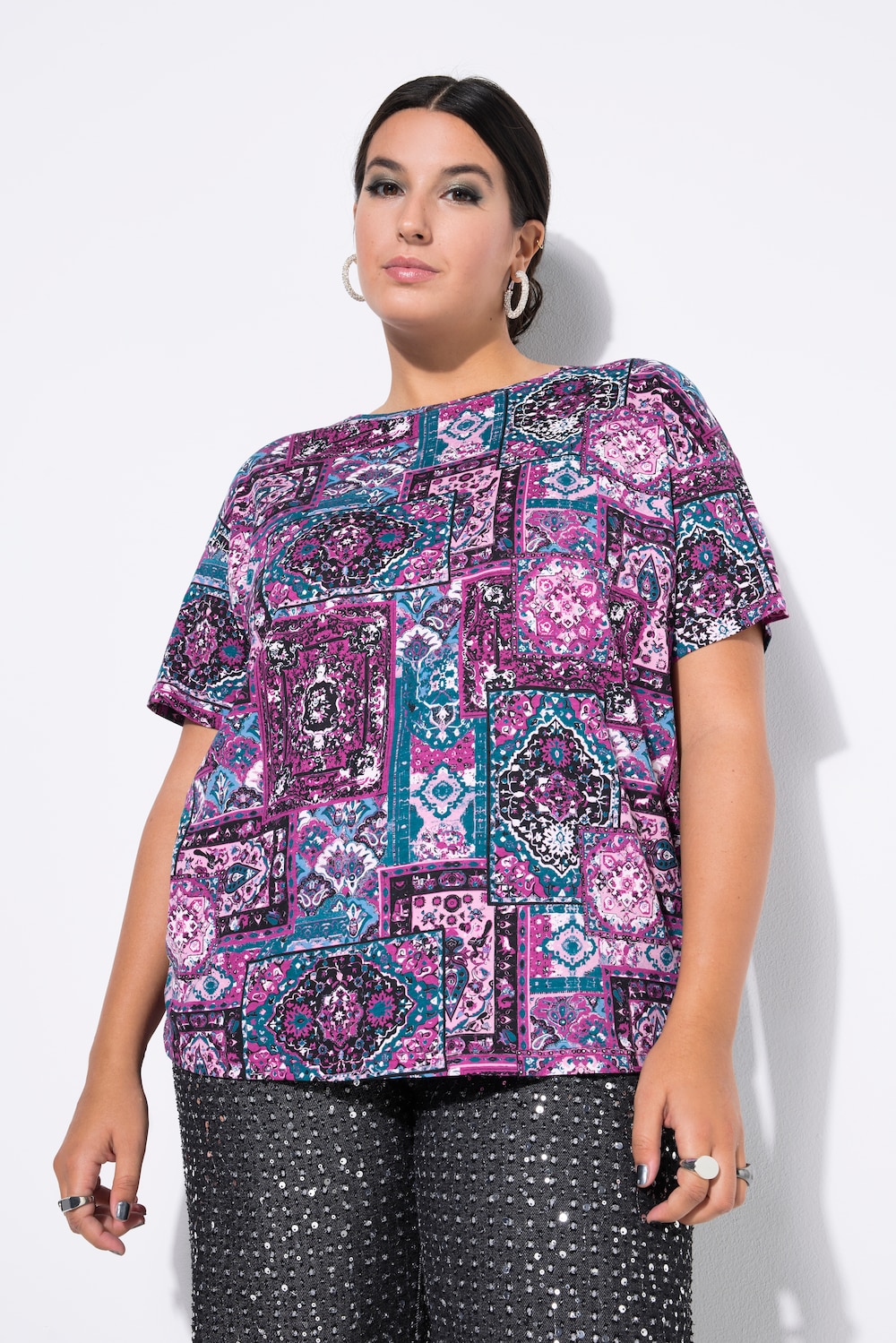 Große Größen T-Shirt, Damen, rot, Größe: 58/60, Baumwolle, Studio Untold