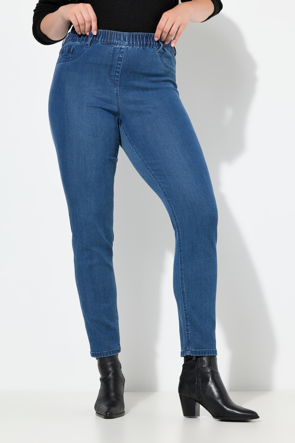 Große Größen Jeggings Sienna, Damen, blau, Größe: 50, Synthetische Fasern/Polyester, Ulla Popken