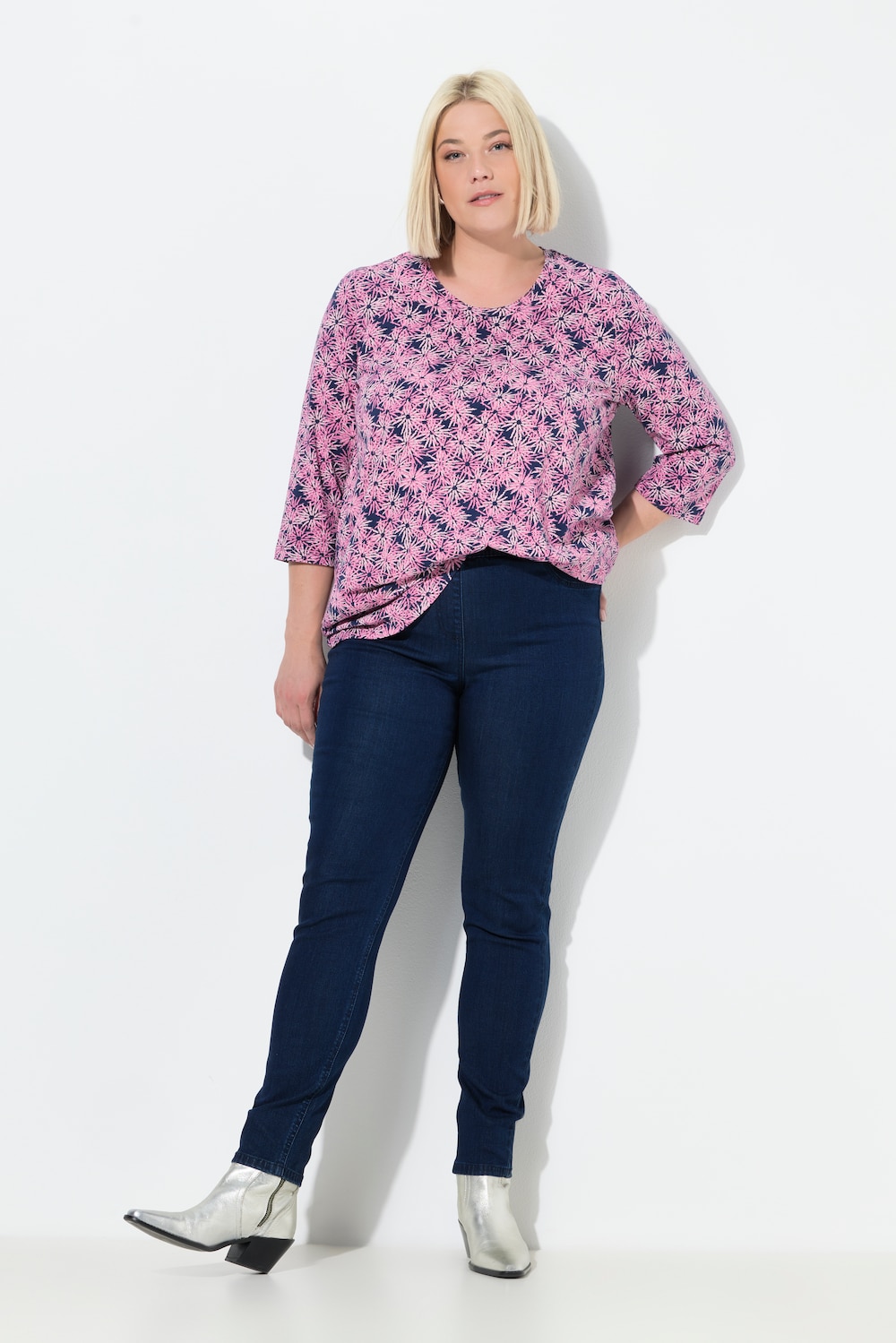 Große Größen Jeggings Sienna, Damen, blau, Größe: 46, Synthetische Fasern/Polyester, Ulla Popken