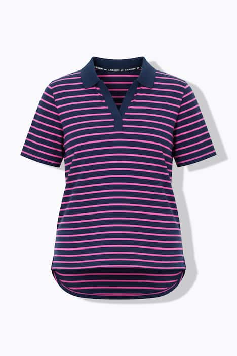Poloshirt, Ringel, Polokragen, 1/2 Arm