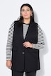 Gilet, oversized, split met knoop op de achterkant