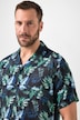 JP1880 Skjorte, korte ærmer, Cuba-krave, blomstret print, Cuba Fit, op til 8XL