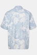 JP1880 Skjorte, korte ærmer, Cuba-krave, blomstret print, Cuba Fit, op til 8XL
