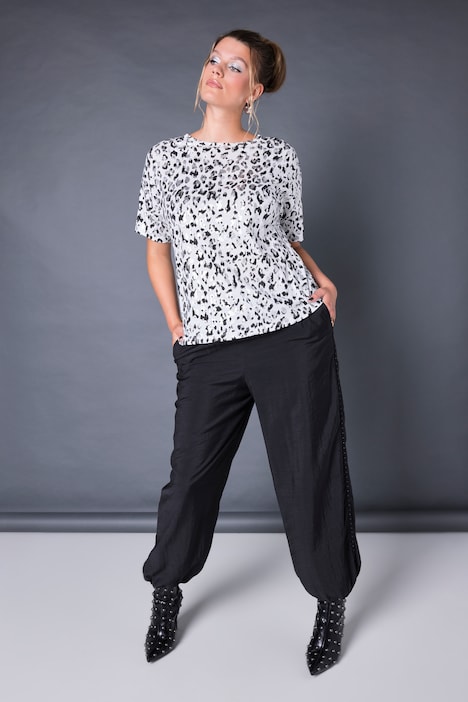 T-Shirt, Silver-Leo, Halbarm