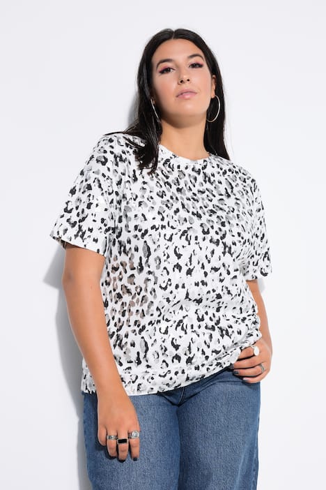 T-Shirt, Silver-Leo, Halbarm