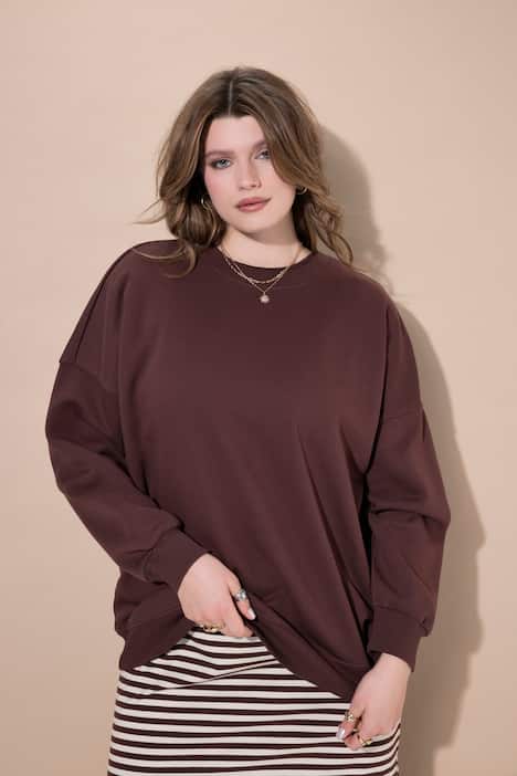 Sweatshirt, oversized model, extra lang, OEKO-TEX