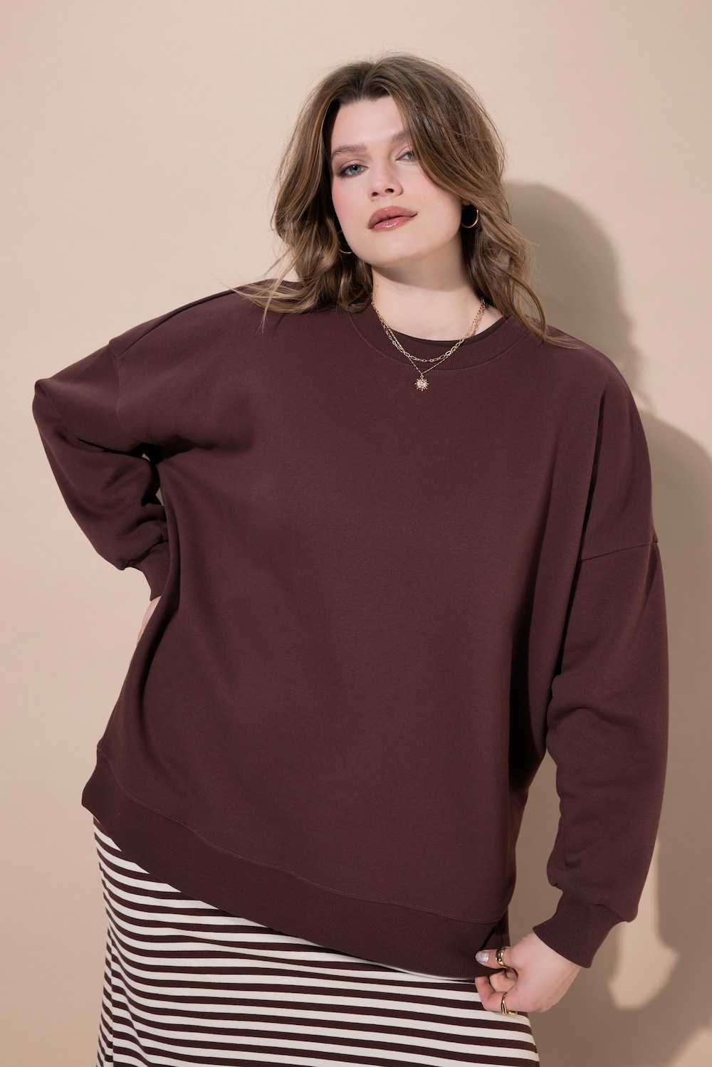 Sweatshirt, Oversize Shape, extra lang