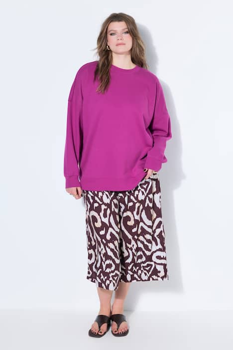 Sweatshirt, oversized model, extra lang, OEKO-TEX
