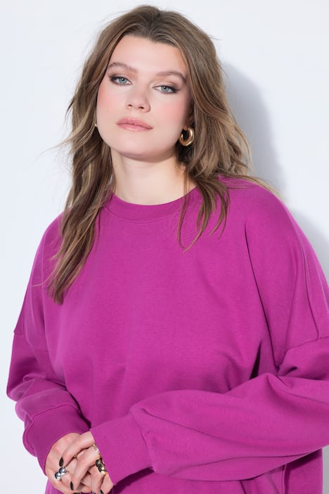 Sweatshirt, oversized model, extra lang, OEKO-TEX