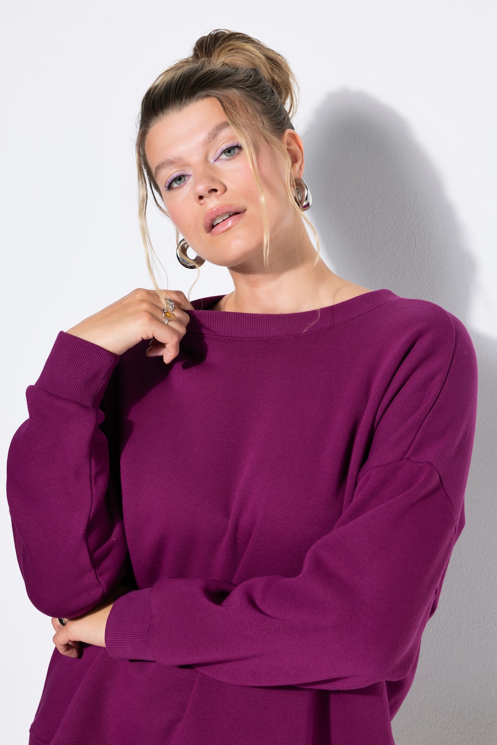 Genser, oversize form, ekstra lang, OEKO-TEX
