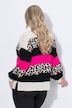 Pullover, oversized, Blockstreifen mit Leo