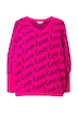 Svetr, pončo střih, nápisy LOVE