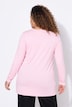 Langarmshirt, A-Linie, Glitzer-Schriftzug