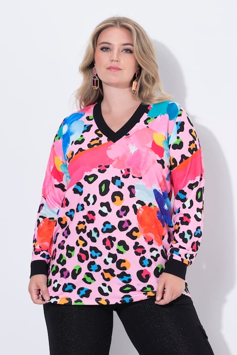 Sweatshirt, Regular Fit, bloemmotief