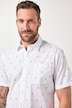 JP1880 overhemd, korte mouwen, all-over print, kentkraag, Modern Fit, tot 8XL