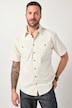 JP1880 overhemd, korte mouwen, structuur, kentkraag, Modern Fit, tot 8XL