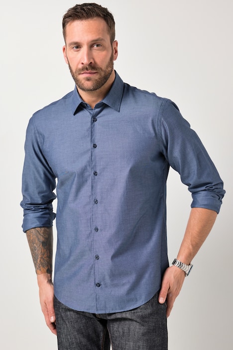 JP1880 Hemd, Business, Langarm, Punkte, Kentkragen, Modern Fit, bis 8 XL