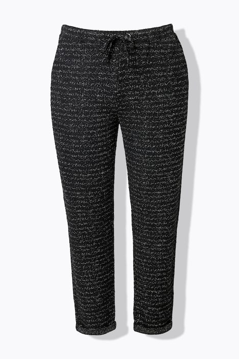 Hose, Tapered Fit, Glitzereffekt, Elastikbund