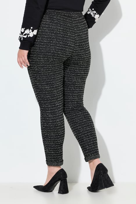 Hose, Tapered Fit, Glitzereffekt, Elastikbund