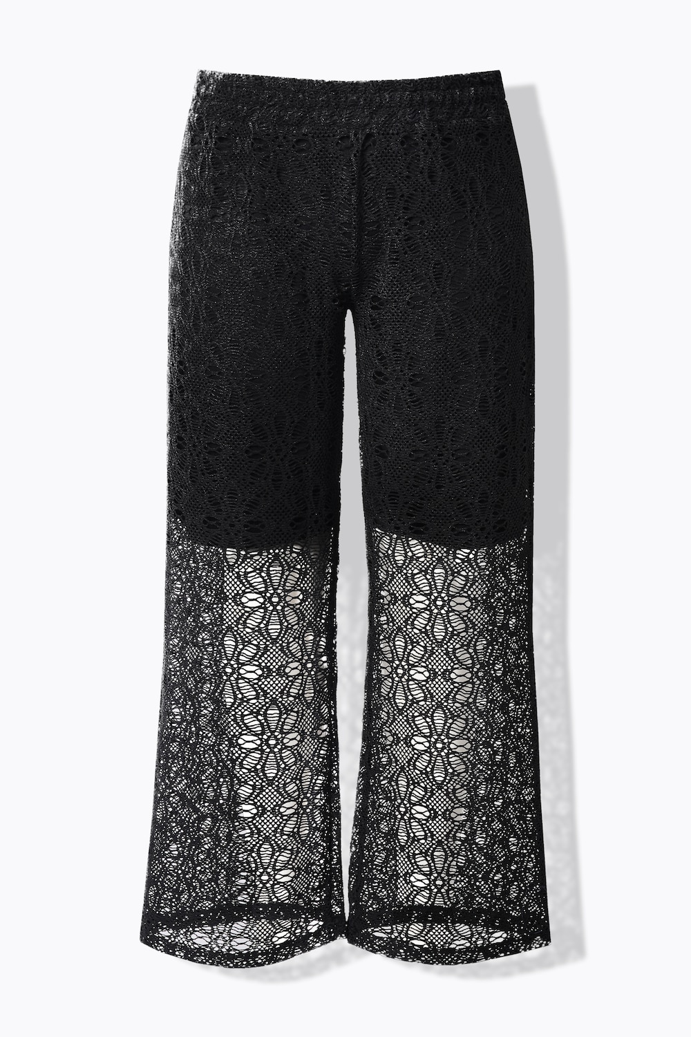 Stora storlekar Spetsbyxa, Dam, svart, storlek: 42, Polyester, Mia Moda