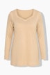 Langarmshirt, A-Linie, Glitzersteinchen-Verlauf