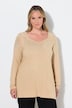 Langarmshirt, A-Linie, Glitzersteinchen-Verlauf