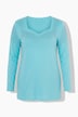 Langarmshirt, A-Linie, Glitzersteinchen-Verlauf