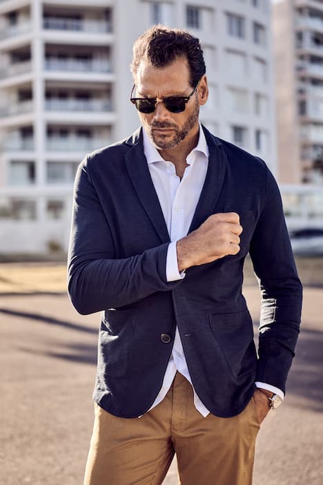 Koszula biznesowa JP1880, biznes, długi rękaw, kołnierzyk włoski, nowoczesny krój, do roz. 8 XL