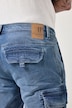 Bermuda en jean JP 1880, modèle cargo avec finition FLEXNAMIC®, coupe Regular Fit - jusqu'à la taille 74