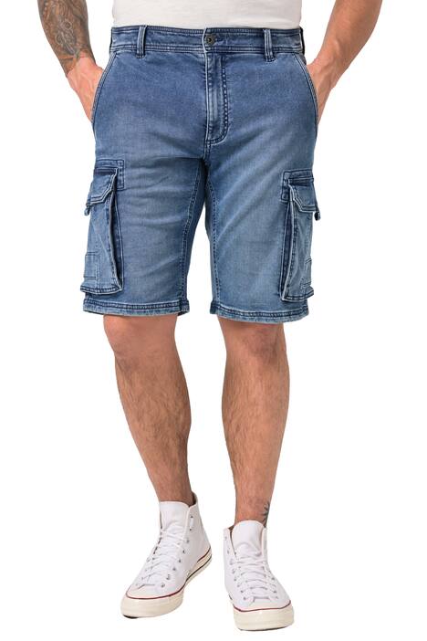 Cargo džínové bermudy JP1880, FLEXNAMIC®, kolekce denim, Regular střih, do velikosti 72