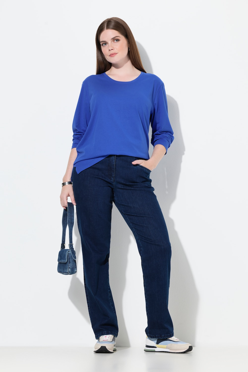 Jeans Mony, konisches Bein, Reissverschlusstaschen