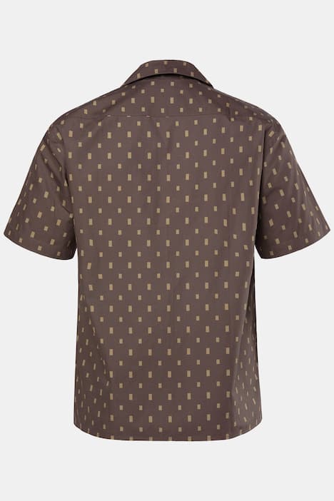 JP1880 Hemd, Halbarm, Cuba-Kragen, Alloverprint, Cuba-Fit, bis 8 XL