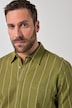 JP1880 Leinenmix-Streifenhemd, Halbarm, Kentkragen, Modern Fit, bis 8 XL
