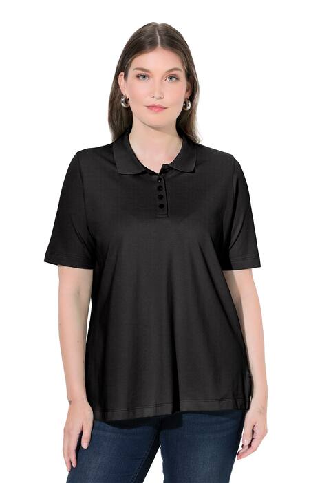 Polokošile, delší knoflíková léga, polo límeček, krátké rukávy