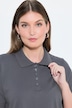 Poloshirt, langere knoopsluiting, polokraag, korte mouwen