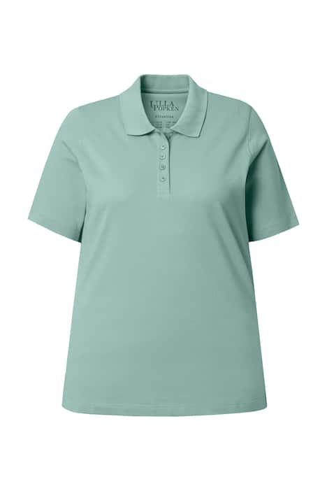 Polokošile, delší knoflíková léga, polo límeček, krátké rukávy