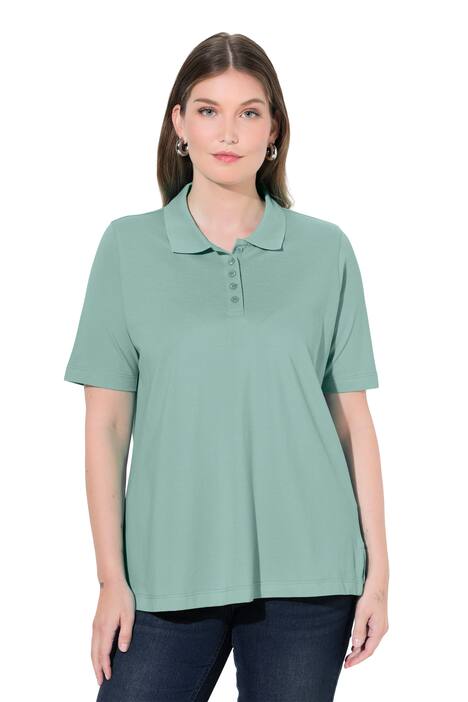 Polokošile, delší knoflíková léga, polo límeček, krátké rukávy