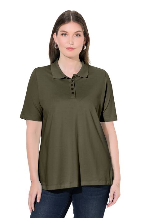 Polokošile, delší knoflíková léga, polo límeček, krátké rukávy