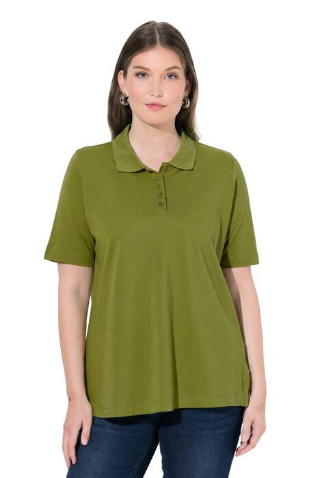 Polokošile, delší knoflíková léga, polo límeček, krátké rukávy