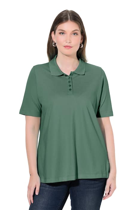 Polokošile, delší knoflíková léga, polo límeček, krátké rukávy