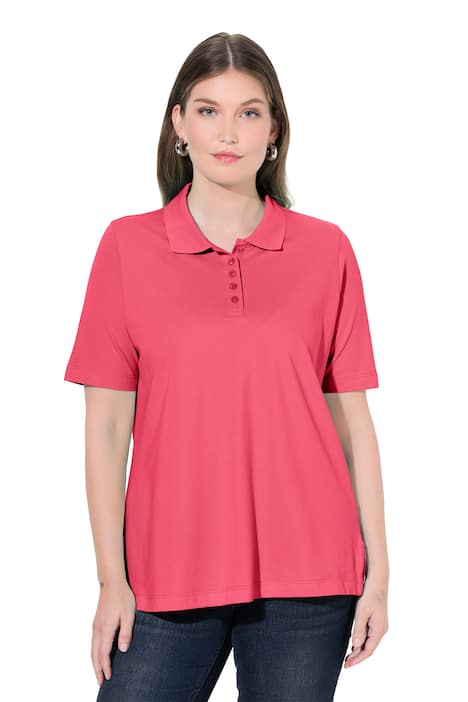 Polokošile, delší knoflíková léga, polo límeček, krátké rukávy