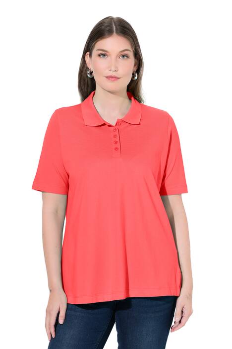 Polokošile, delší knoflíková léga, polo límeček, krátké rukávy