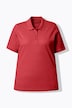 Poloshirt, langere knoopsluiting, polokraag, korte mouwen