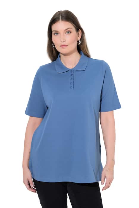 Polokošile, delší knoflíková léga, polo límeček, krátké rukávy