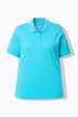 Poloshirt, langere knoopsluiting, polokraag, korte mouwen