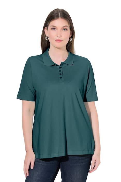 Polokošile, delší knoflíková léga, polo límeček, krátké rukávy