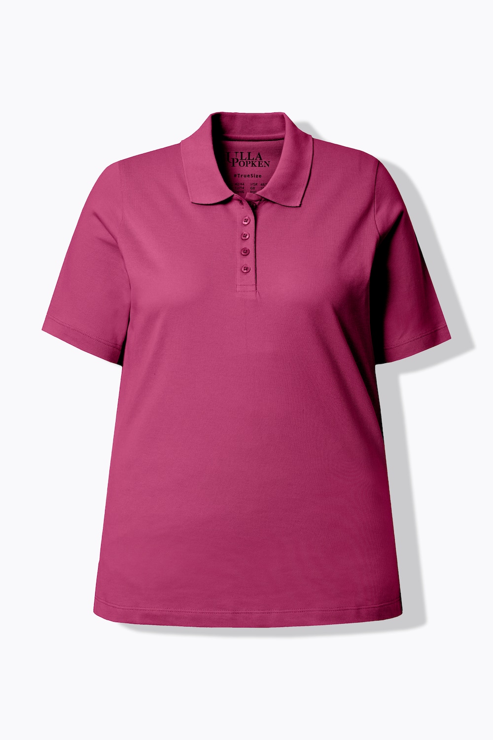 Stora storlekar Pikétröja, Dam, rosa, storlek: 62/64, Bomull, Ulla Popken