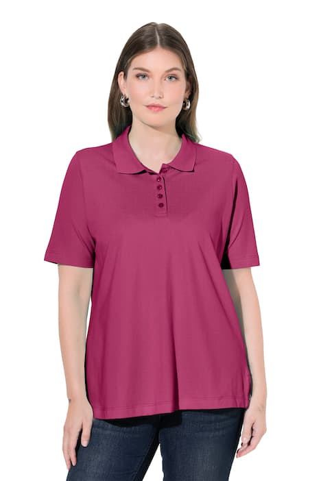 Polokošile, delší knoflíková léga, polo límeček, krátké rukávy